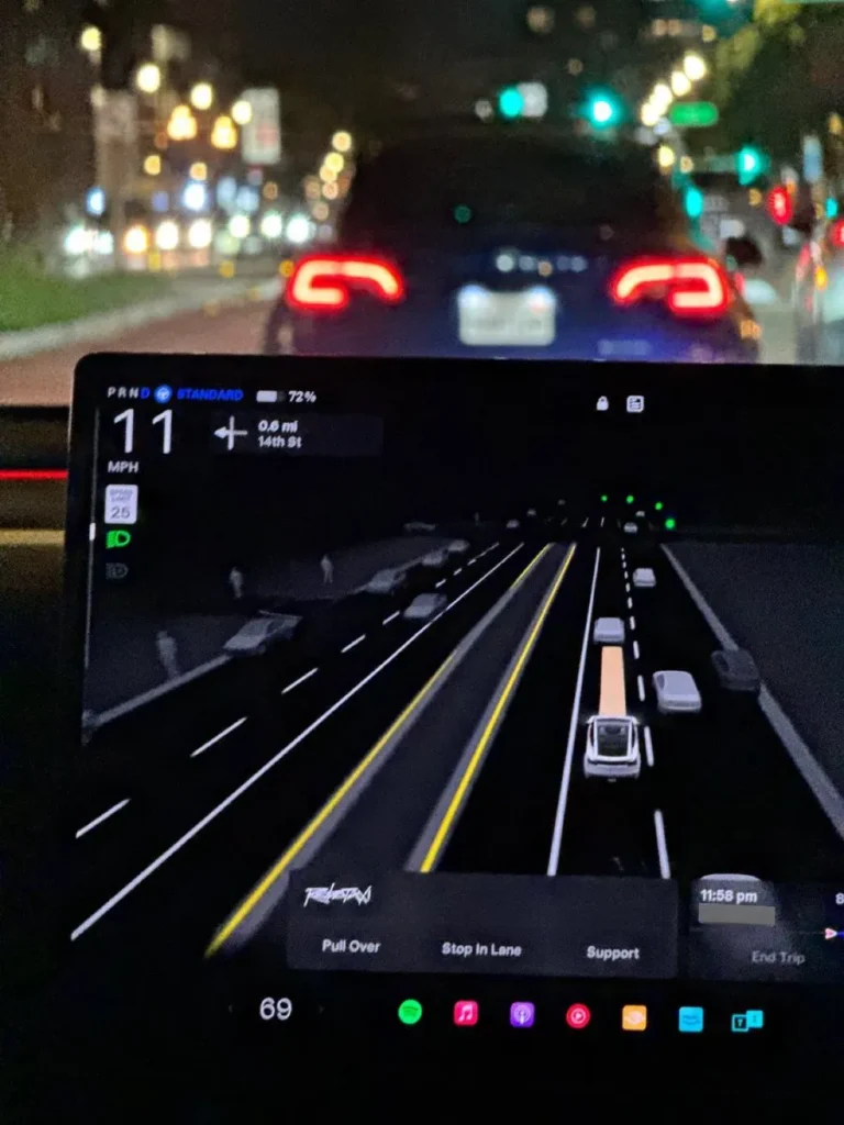 Tesla FSD Gold Line