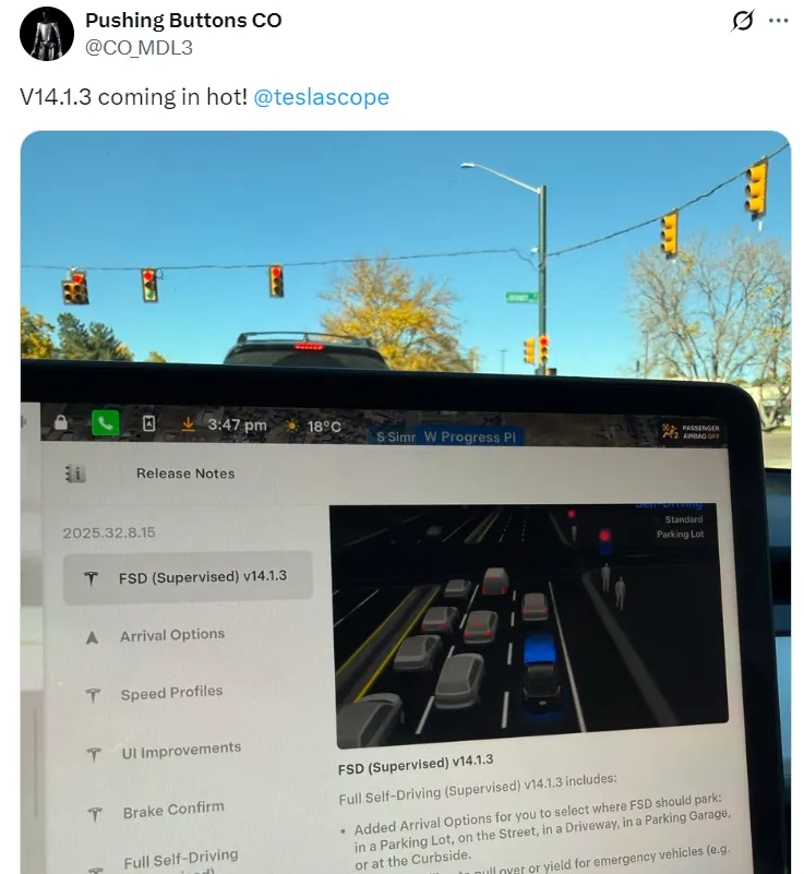 V14.1.3 Tesla