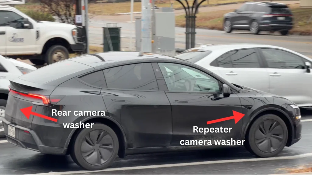 Rear camera washer and repeater camera washer