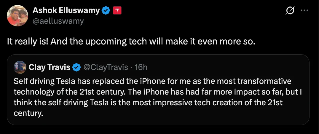 Tesla AI Lead's reply
