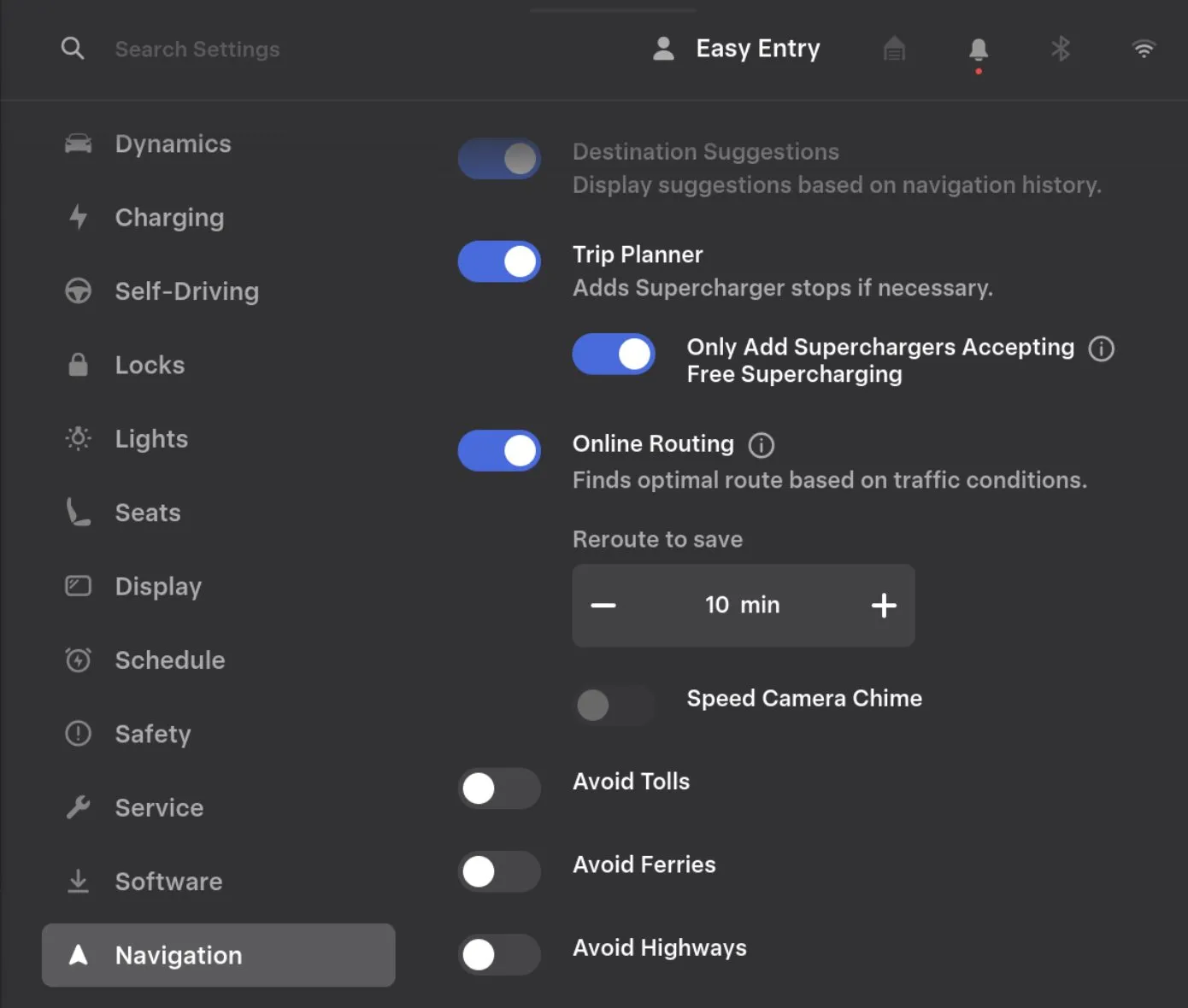 Only Add Supercharging Accepting Free Supercharging