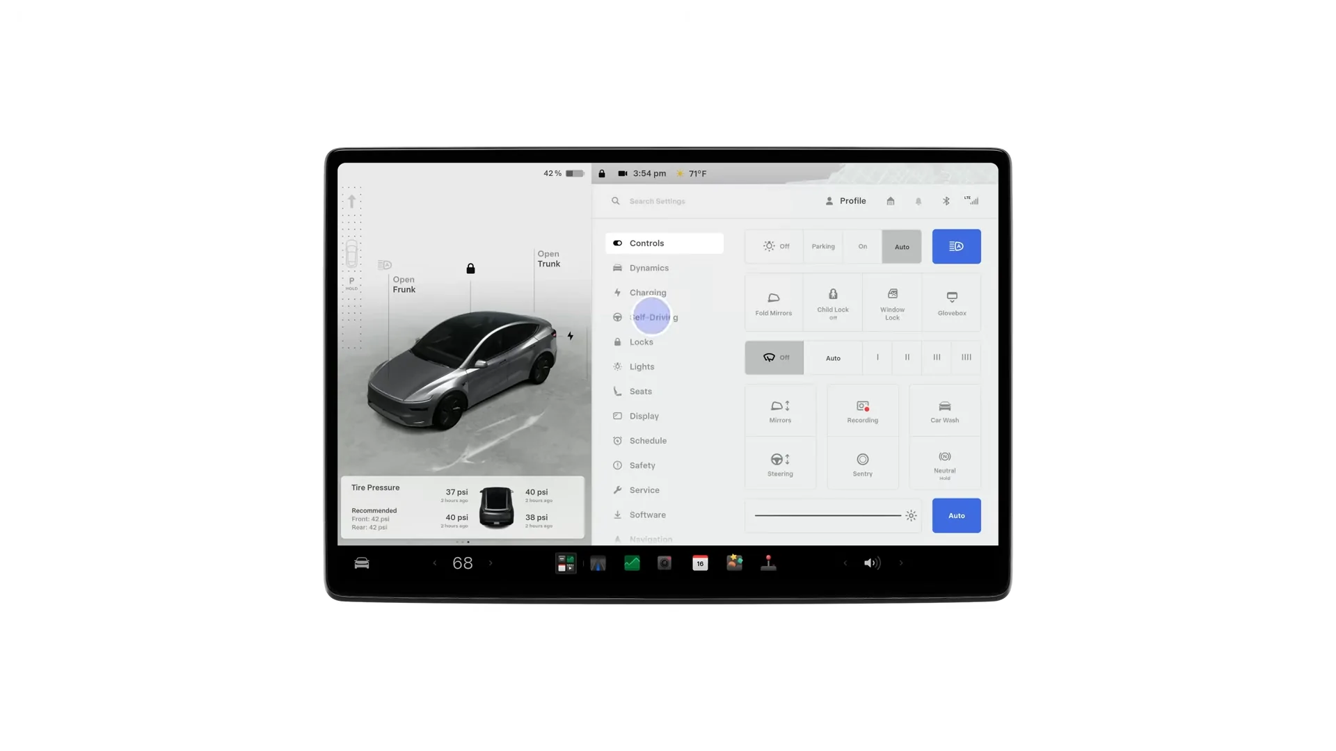 Controls > Self-driving