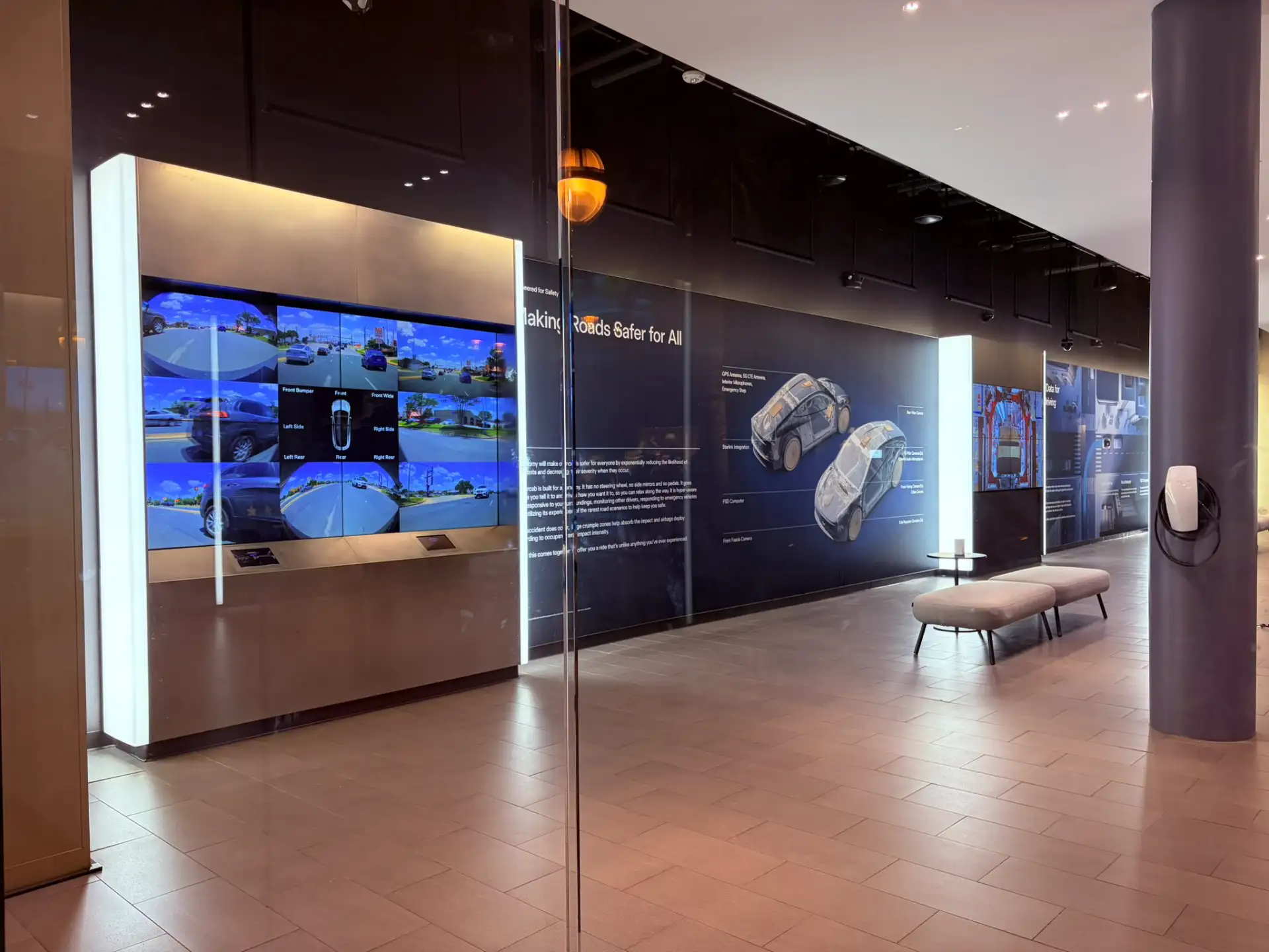 Tesla's showroom text frames the vehicle around that idea
