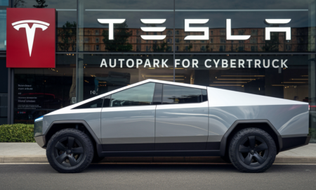 Tesla auto park for cybertruck