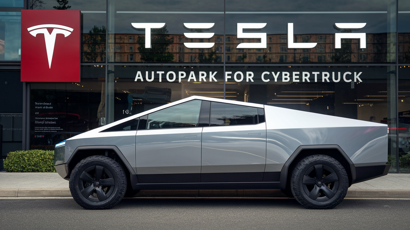 Tesla auto park for cybertruck