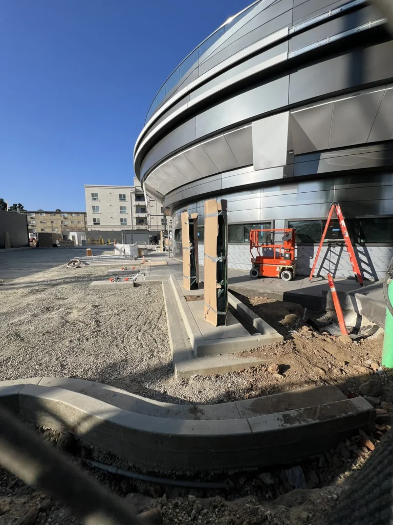 V4 superchargers installed at the 
at Tesla diner