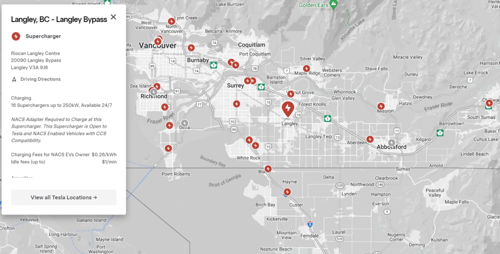 Tesla V4 Superchargers in Canada