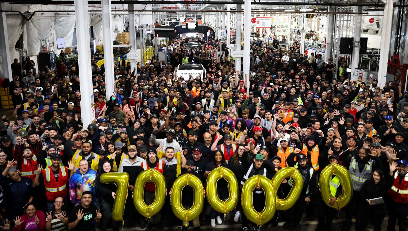 Tesla 7 millionth Vehicle