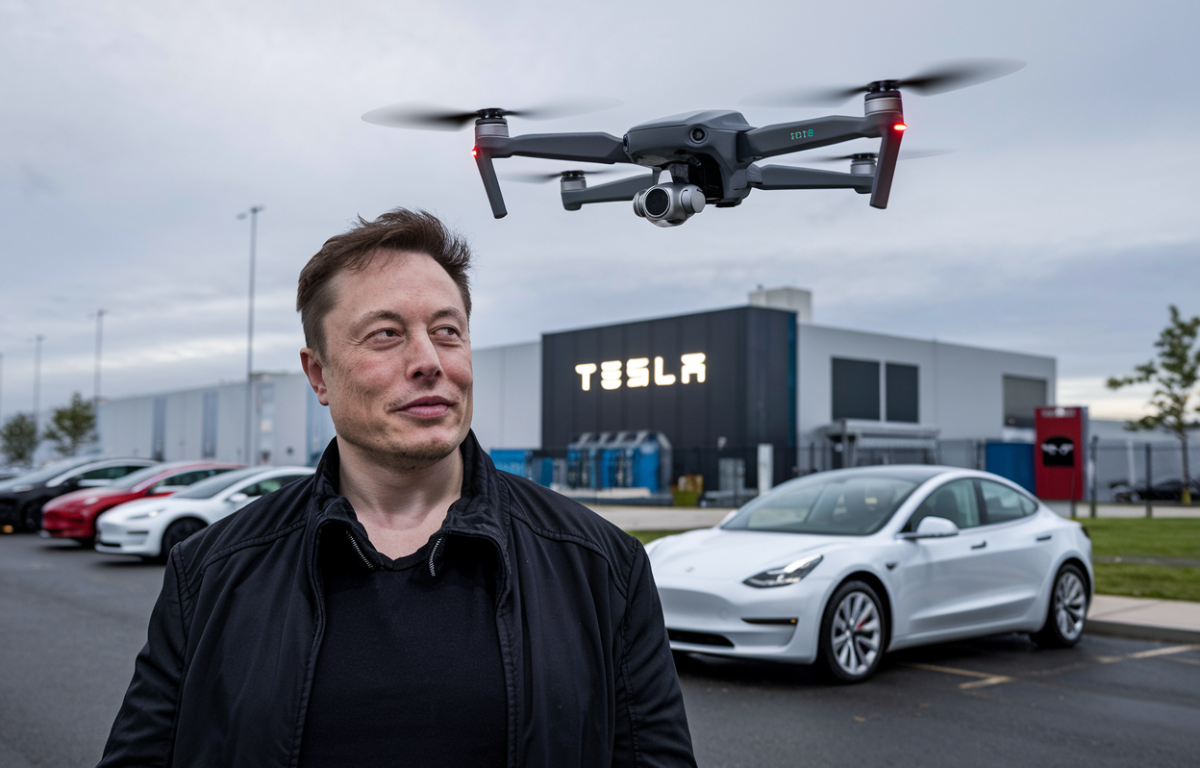 Tesla CEO Elon Musk hinting at drone production