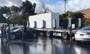 Tesla Mobile Superchargers