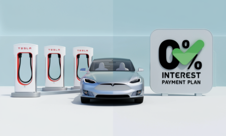 Tesla 0 interest payment plans for shop items