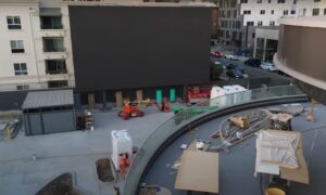 Tesla LA Diner LED Screen installation