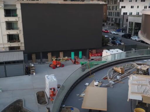 Tesla LA Diner LED Screen installation