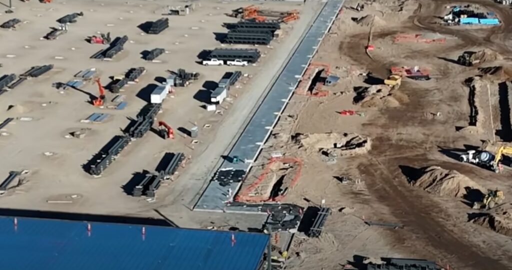 Tesla semi factory early paving 