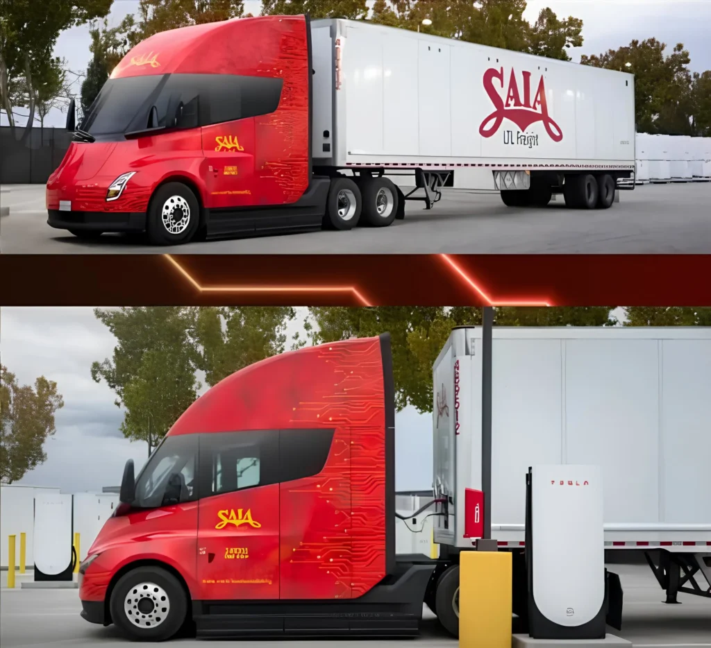 SaiaLTL Freight partners with Tesla Semi