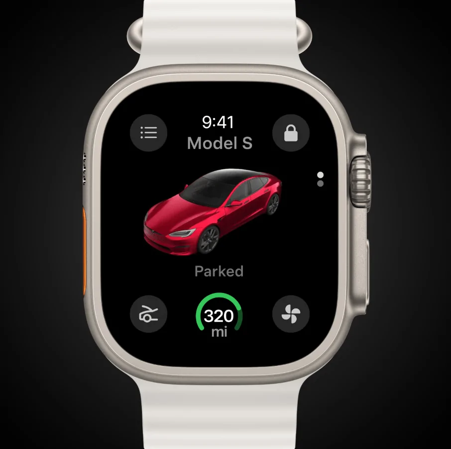 Tesla Holiday Update 2024, Tesla App on Apple Watch