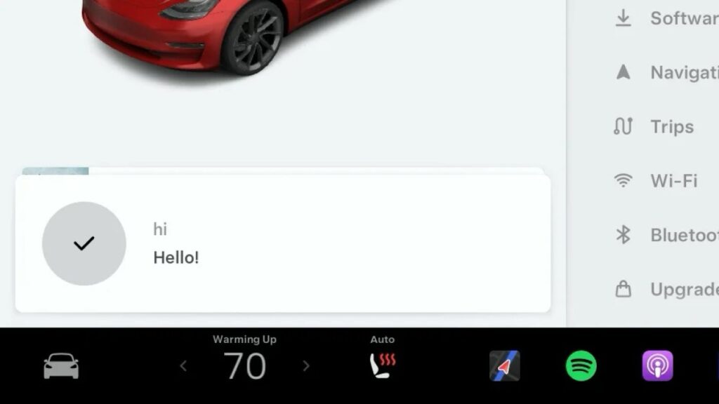 Tesla voice assistant