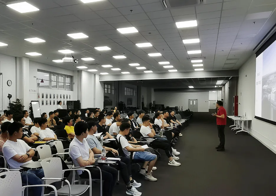 During Tesla China's I Want to Go to College Program Lectures