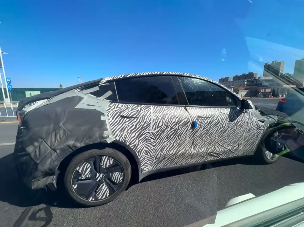 Covered new Model Y was sighted in Jiangsu province 