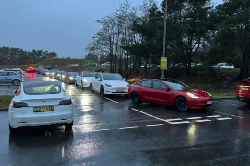 Tesla Charging Queue