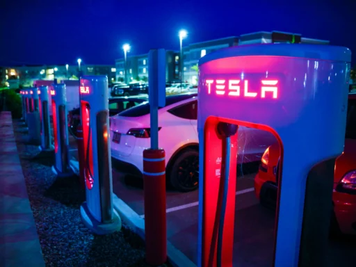 Tesla charging station in Williston, VT