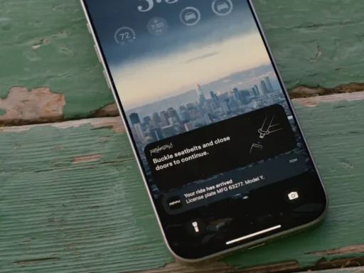 Tesla ride-hailing service - mobile app