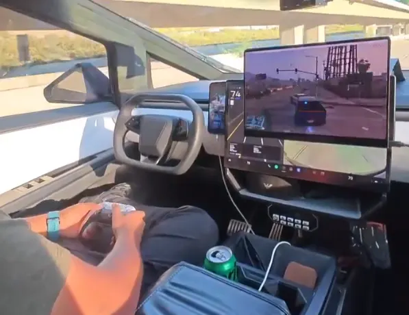 Gaming in Tesla