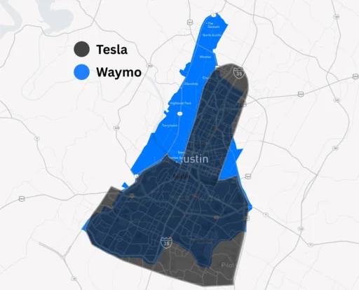 Tesla grows Robotaxi service area in Austin