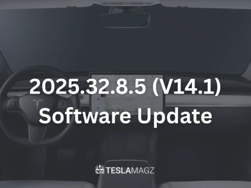 2025.32.8.5 Tesla FSD (Supervised) V14.1 Software Update Release Notes