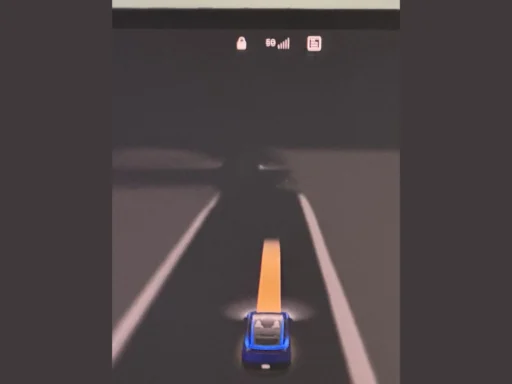 5G on Tesla Robotaxi Model Y Screens