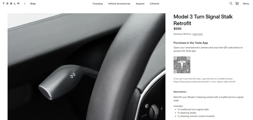 Model 3 Turn Signal Stalk Retrofit