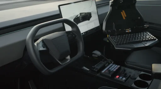 Police Cybertruck Inside