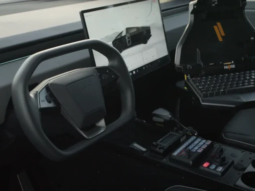 Police Cybertruck Inside