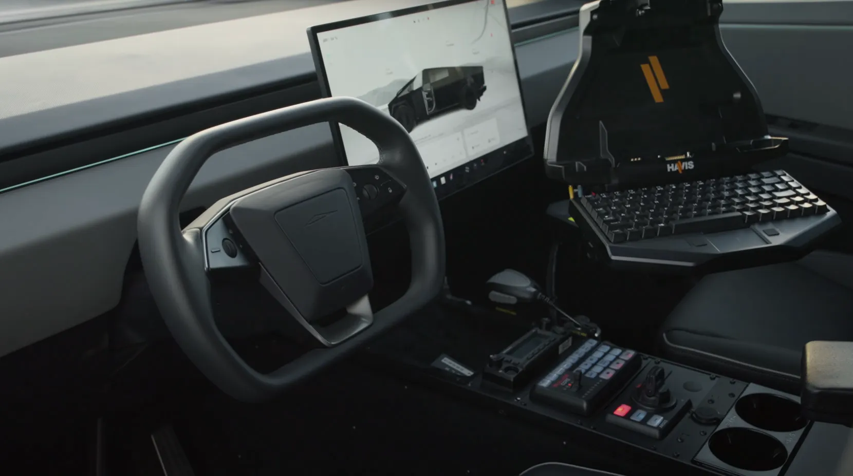 Police Cybertruck Inside