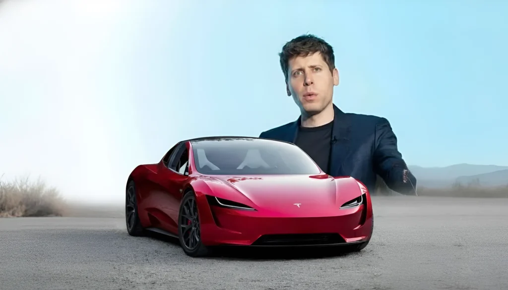 Sam Altman & Tesla Roadster