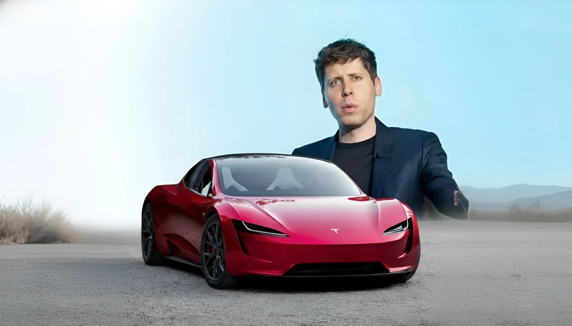 Sam Altman & Tesla Roadster