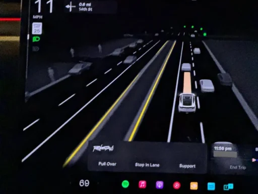 Tesla FSD Gold Line
