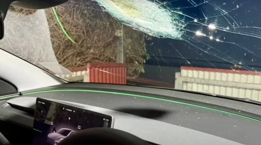 Tesla’s FSD Handles Rare Meteorite Impact During Drive