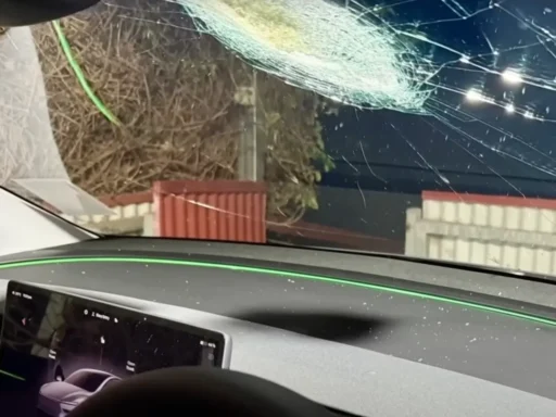 Tesla’s FSD Handles Rare Meteorite Impact During Drive
