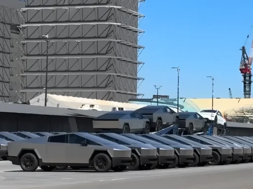 SpaceX Deploys Cybertruck Army At Texas Facility