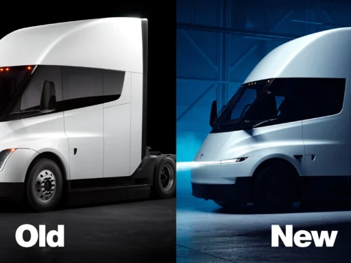 Tesla Semi Old & New