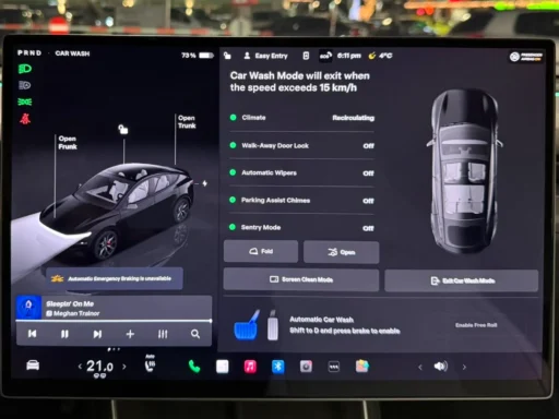 New Car Wash Mode UI