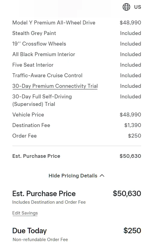 Model Y Premium All-Wheel Drive