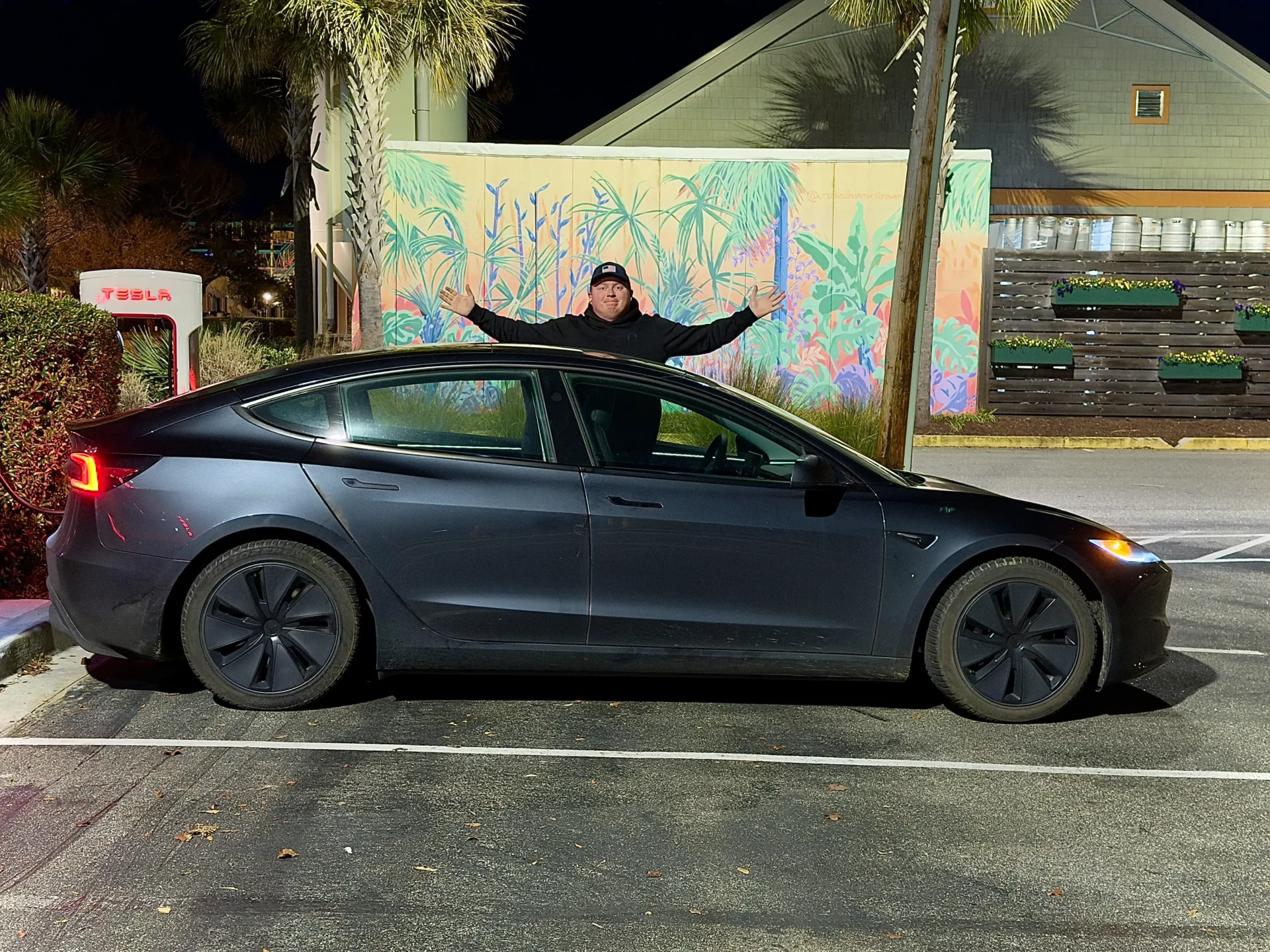 Moss and his Tesla