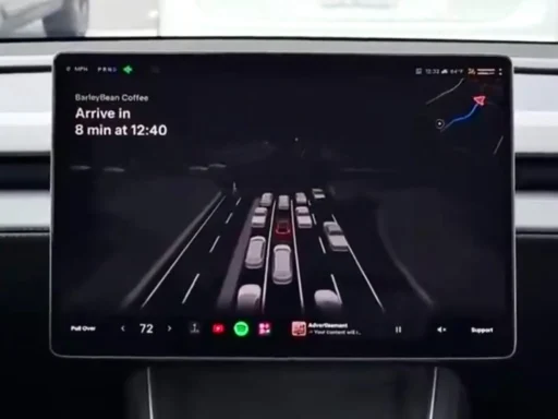 Tesla’s Unsupervised FSD Robotaxi UI