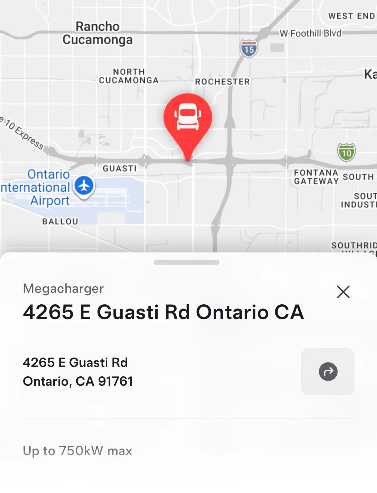 First Megacharger station in Los Angeles