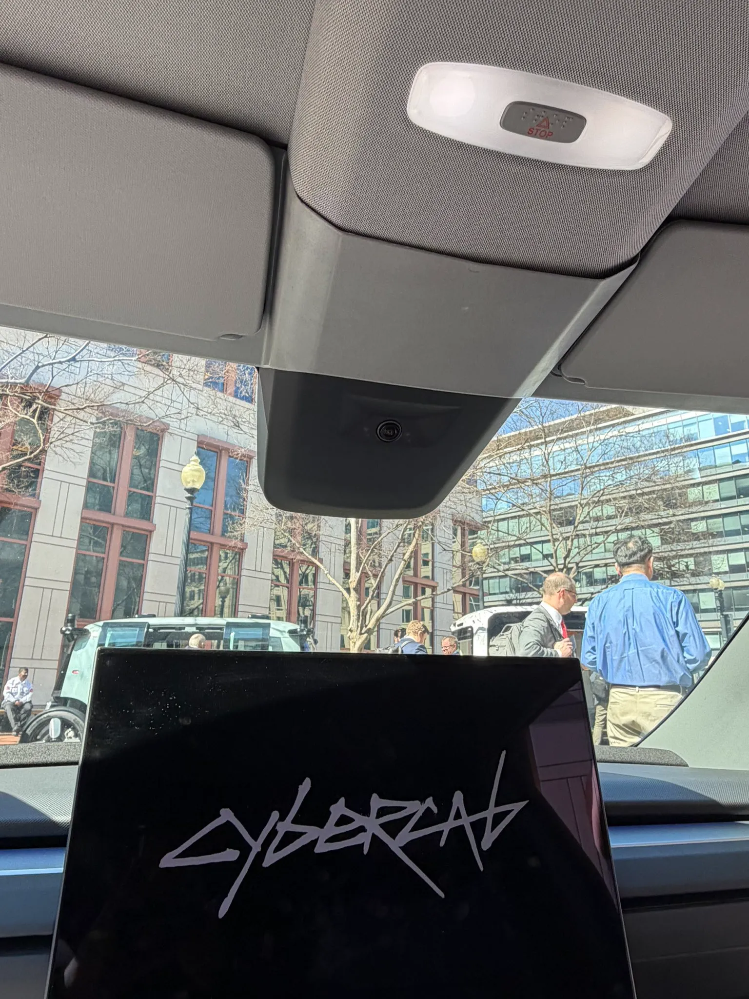 Larger interior camera - Cybercab