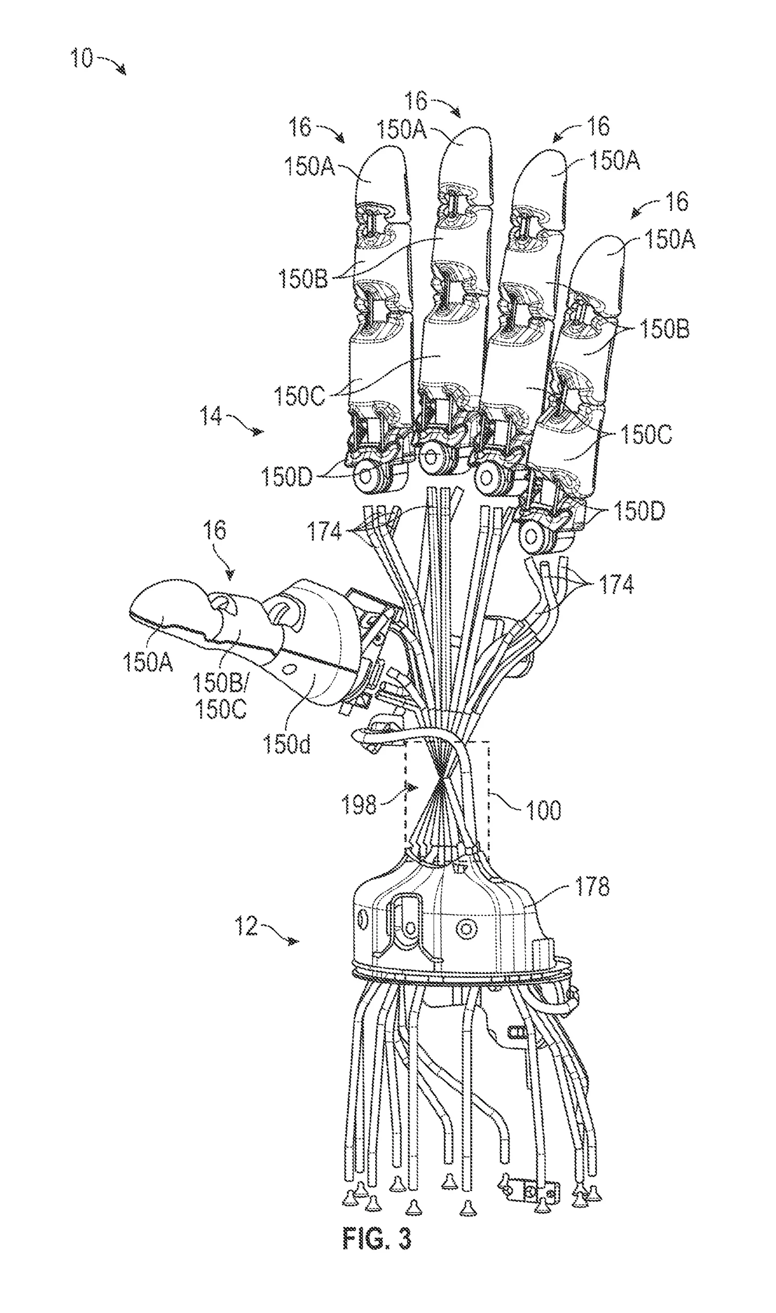 MECHANICALLY ACTUATED ROBOTIC HAND