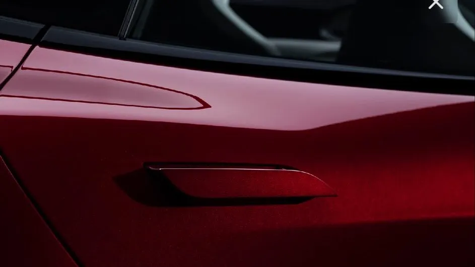 Matching Garnet Red door handles