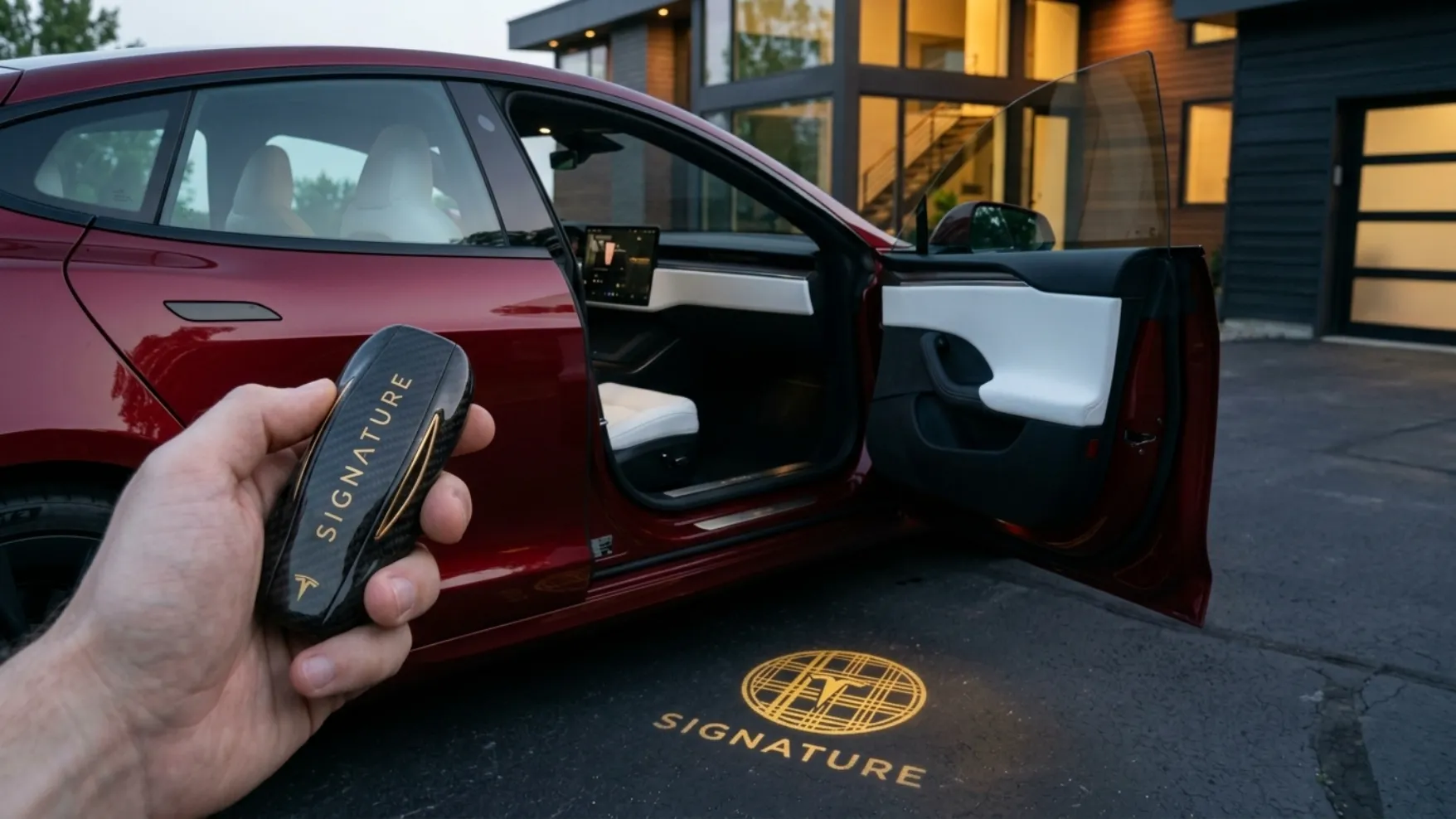 Tesla Model S Signature Edition.